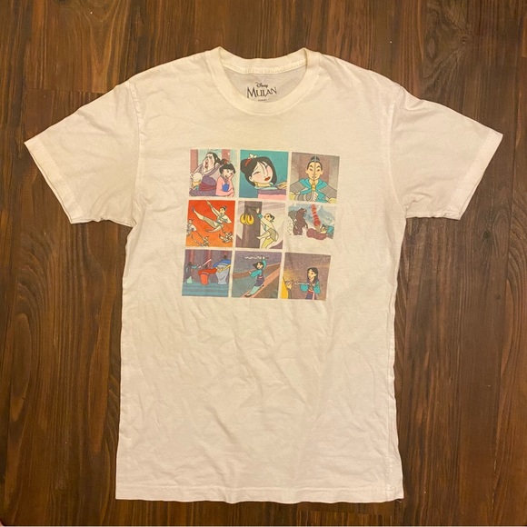 Disney Tops - NWOT Disney Mulan Women's Adult Sizing S Picture
Box Graphic White
